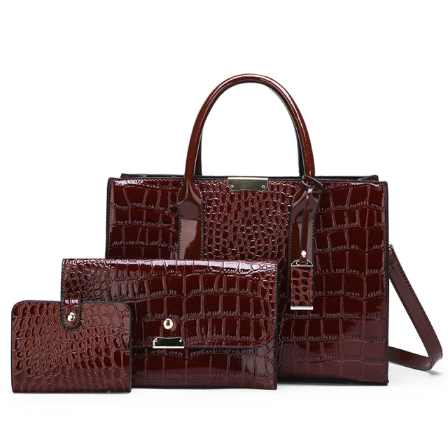 👜 Bolsa Feminina Modelo Nelly – Elegância e Praticidade em Cada Detalhe + 2 CARTEIRAS DE BRINDE