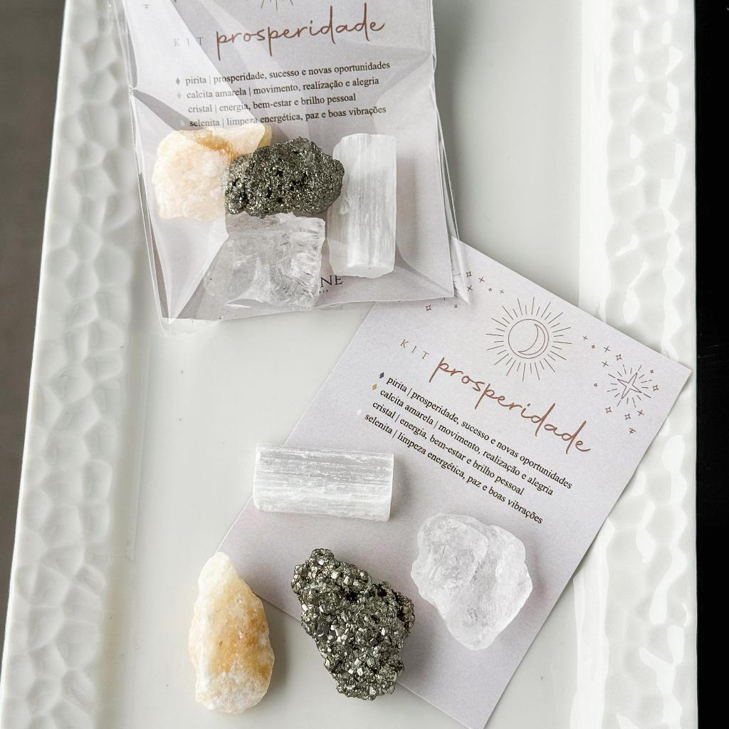 KIT PEDRAS NATURAIS - Kit Carro, Kit Infantil, Kit Prosperidade e Kit Proteção